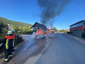 Fahrzeugbrand in Lohr am Main