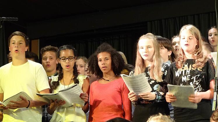 Der Mittelstufenchor der Realschule Ebern