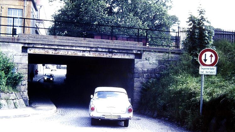 Autofahren in Kulmbach war früher viel idyllischer. Foto: Archiv Stephan Tiroch