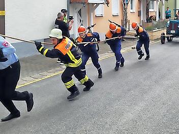 Impression vom Gaudileistungsmarsch der Jugendfeuerwehren des Landkreises Bamberg