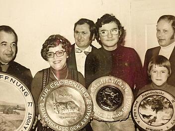 Teilnehmer des Eröffnungsschießens im Jahr 1976  Repro: Heidi Amon