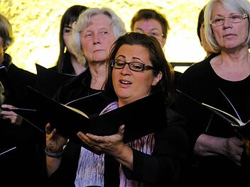 Anke-Hájvocá Endres (Mezzosopran) war eine von fünf Solisten beim musikalischen Festgottesdienst in der evangelischen St.-Michaels-Kirche in Hammelburg. Foto: Gerd Schaar
