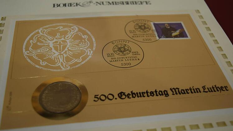 Der Numisbrief zum 500. Geburtstag von Martin Luther im Jahr 1983 aus Dieter Kemptners Sammlung ist aufgrund des Reformationsjubiläums bei Sammlern gerade sehr beliebt.