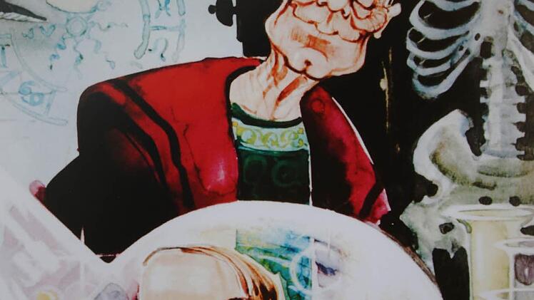 Brandt mit Oskar Lafontaine. Auch dieses Bild Haitzingers ist zu bewundern.   Fotos: Matthias Hoch