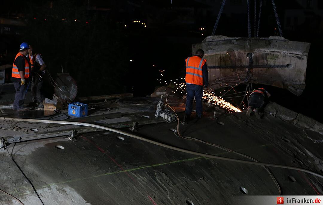 Br&uuml;ckenabriss in Kronach