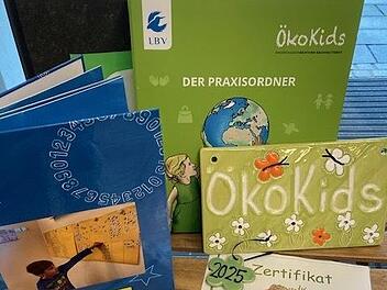 Die Urkunde und die Auszeichnungsplakette liegen zur Zeit in der Kita aus.