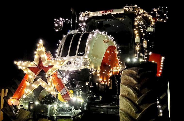 Kulmbach: "Weihnachtsfahrt" 2022 findet statt - Landwirte präsentieren prachtvolle Traktoren
