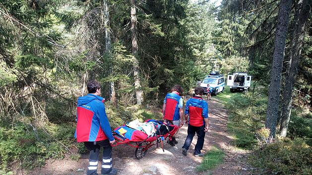 Wei&szlig;enstadt: Bergwacht muss Wanderin vom Rudolfstein retten - "ung&uuml;nstige Alarmzeit"