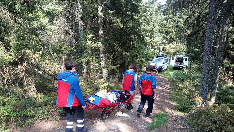 Wei&szlig;enstadt: Bergwacht muss Wanderin vom Rudolfstein retten - "ung&uuml;nstige Alarmzeit"