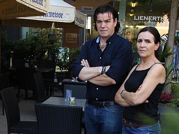 Theopoula Grammatidou und Dimitrios Petridis vom griechischen Restauren Dimis. Foto: Christian Bauriedel