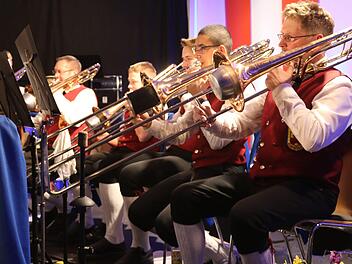 Das Eberner Blasorchester: Der Posaunen-Satz. Fotos: Janina Reuter-Schad