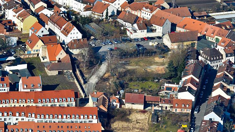 Das Gebiet um die Färbergasse aus der Vogelperspektivbe.  Foto: Rinklef