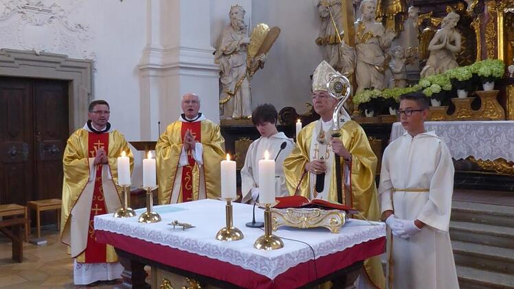 Während der Messe in der Basilika Gößweinstein  Foto: Thomas Weichert