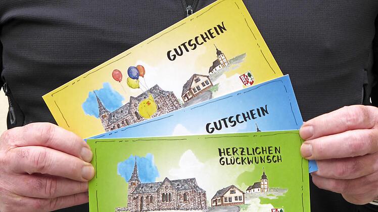Die Weilersbach-Gutscheine können in den örtlichen Geschäften eingelöst werden.