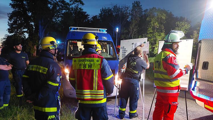 Das THW Mellrichstadt stellte die F&uuml;hrung und  koordinierte den gesamten Ablauf.