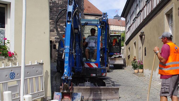 Die Sanierung der Festungsstraße hat begonnen. Foto: Marco Meißner