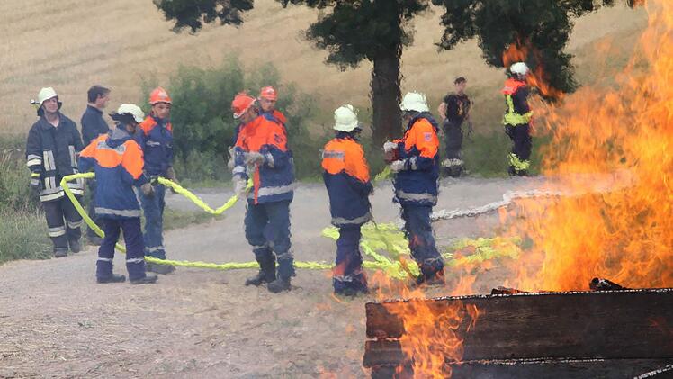 Berufsfeuerwehrtag in Münnerstadt.Foto: Arnold Nöth