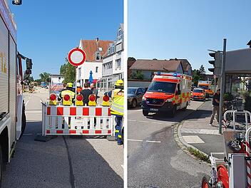 Uttenreuth: Zwei Verletzte bei Gasaustritt - Hauptleitung bei Bauarbeiten beschädigt