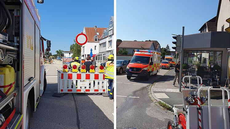 Uttenreuth: Zwei Verletzte bei Gasaustritt - Hauptleitung bei Bauarbeiten beschädigt