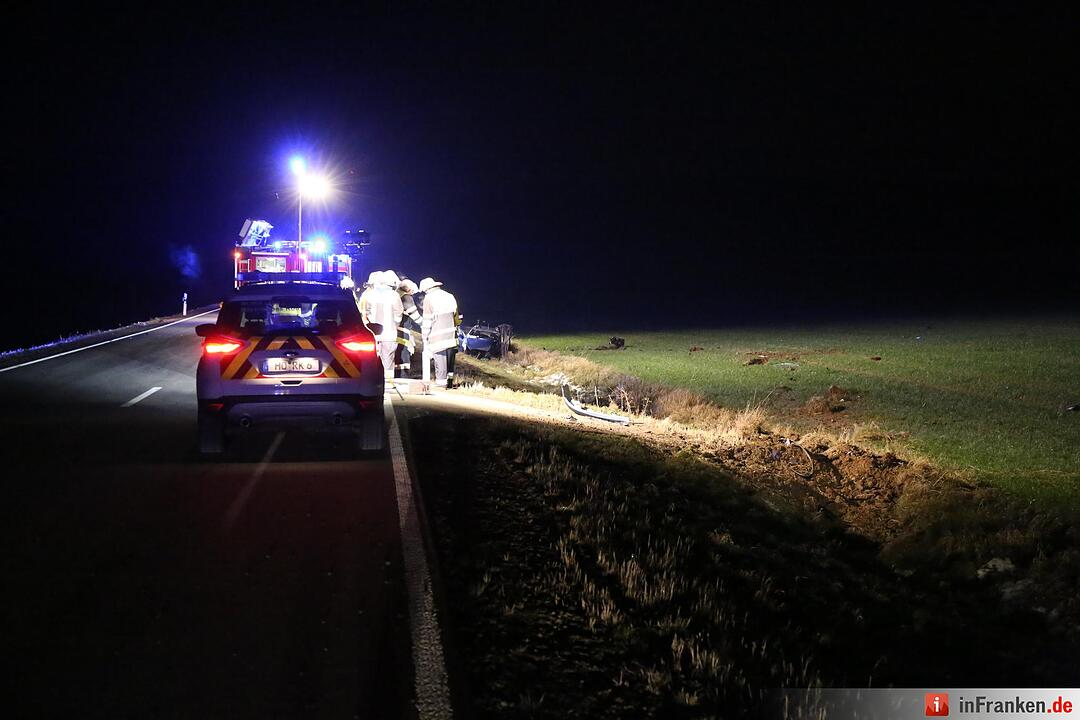 Autofahrer bei Köditz schwers verletzt