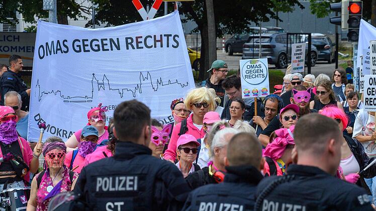 Kundgebung gegen Wahlkampfauftakt der AfD Sachsen-Anhalt