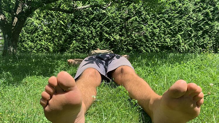 Christian "Chris" Rott geht am liebsten barfuß.  Fotos: Anja Vorndran