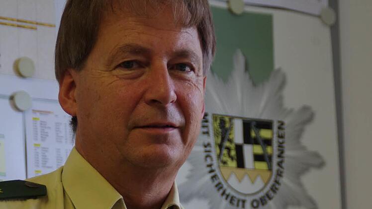 Uwe Herrmann fühlt sich als Polizist in Kronach wohl. Foto: Marco Meißner