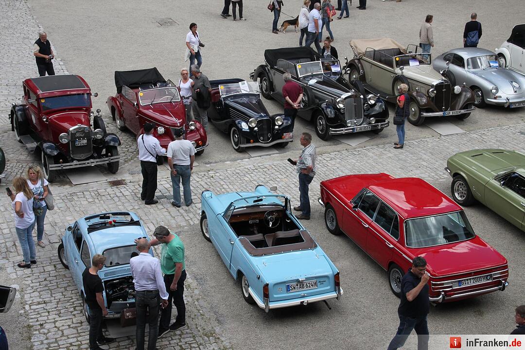 Oldtimertreffen auf der Kulmbacher Plassenburg