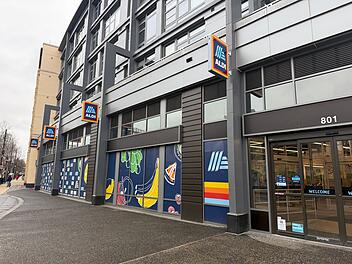 Filiale des deutschen Discounters Aldi in Washington