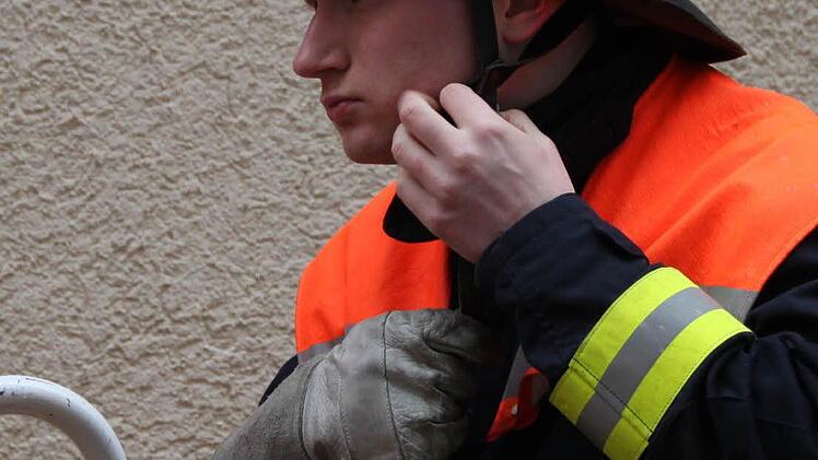 Eben noch den Helm aufgesetzt...