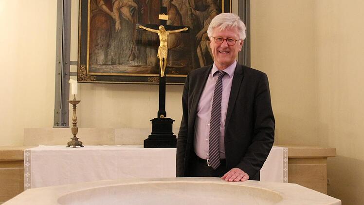 Landesbischof Heinrich Bedford-Strohm in der Lutherkapelle auf der Coburger Veste - eine seiner Wirkungsstätten als Pfarrer in Coburg.Foto: Simone Bastian