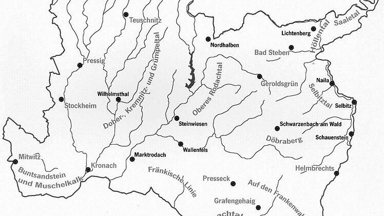 So groß ist der Naturpark Frankenwald