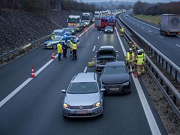Unfallkette auf der A70 bei Memmelsdorf