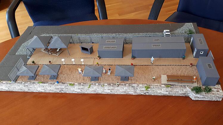Im kommenden Frühjahr wird es erstmals einen Probebetrieb für den Stadtstrand am Haßfurter Hafen geben. Bürgermeister Günther Werner stellte das Modell in der Bürgerversammlung vor. Ulrike Langer