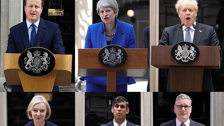 Britische Premiers der vergangenen zehn Jahre