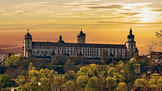 Festung Marienberg oberhalb des Mains in Würzburg