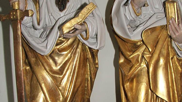Die Heiligenfiguren wurden aufwändig restauriert.