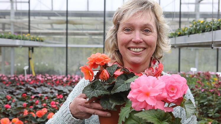 Heike Böhmer von der Bamberger Gärtnerei Franz Böhmer ...Foto: Barbara Herbst
