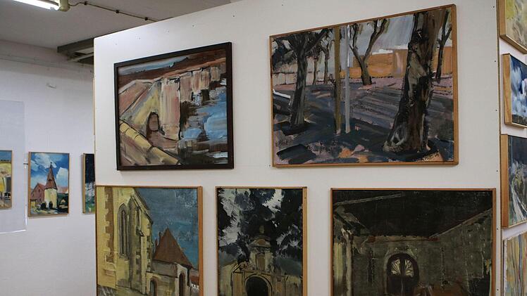 Impressionen aus Robert Reiters neuer Werkstattgalerie in Untersiemau. Offiziell eröffnet wird sie am 15. September.Foto: Jochen Berger