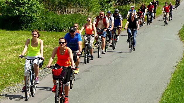 Impressionen vom Radfahrtag im Wei&szlig;maintalFoto: Dieter H&uuml;bner