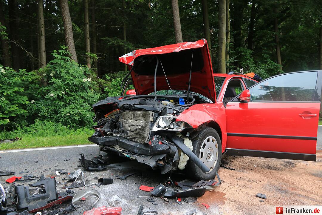 Unfall bei Roßdorf - drei Verletzte