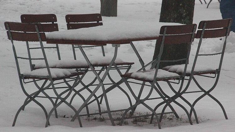 Biergarten-Wetter ist das im Moment nicht. Foto: privat