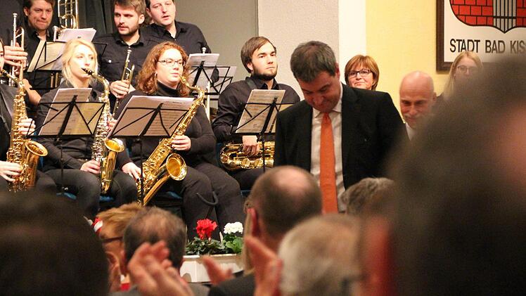 Finanzminister Markus Söder (CSU) beim Neujahrsempfang der Stadt Bad Kissingen. Foto: Benedikt Borst