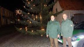 Die Polizeioberkommissare Klaus Steinhübel und Jürgen Krahulec hatten am Heiligen Abend Dienst.