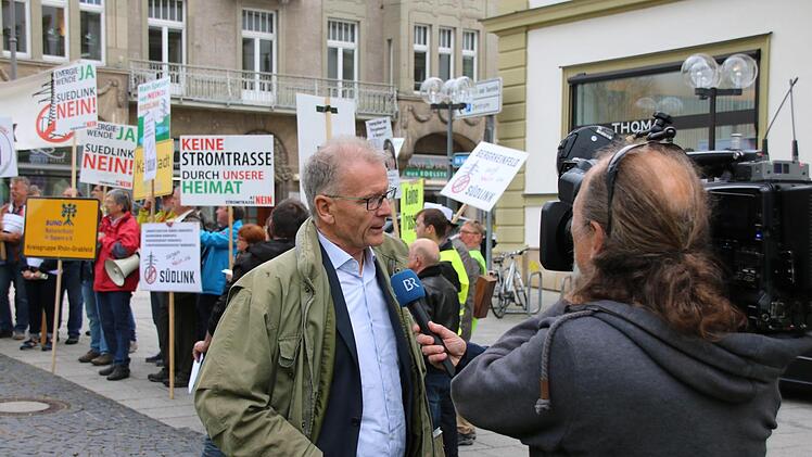Eindrücke von der Anti-Südlink-Demo. Foto: Ralf Ruppert