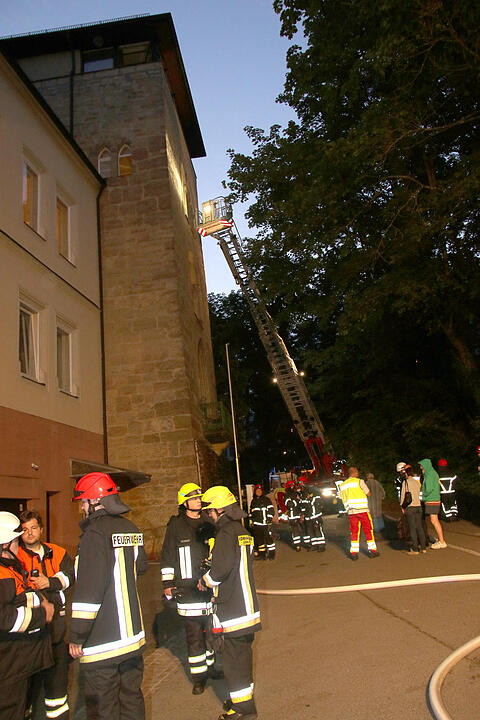 Coburg: Küchenbrand im "Hexenturm"