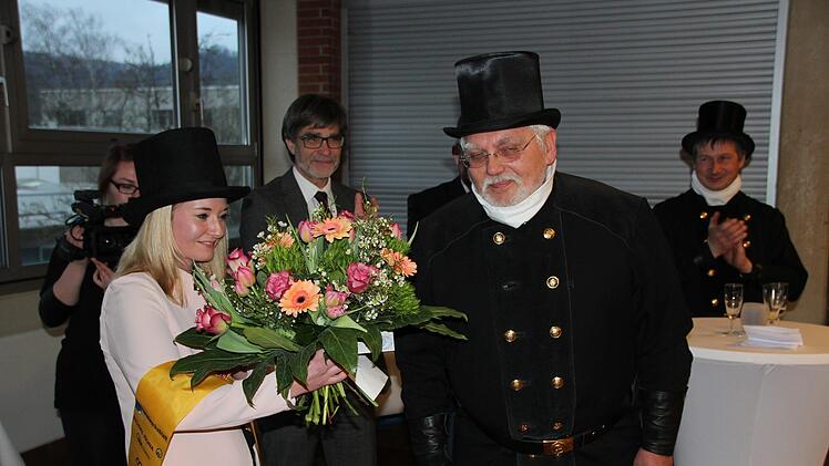Empfang in Coburg für die "Miss Handwerk" Ramona BrehmOliver Schmidt