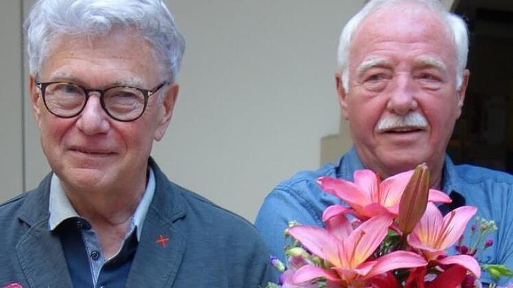 Peter Tretau (rechts) und sein Vorgänger Wolfgang Doischer Foto: Doris Weidner