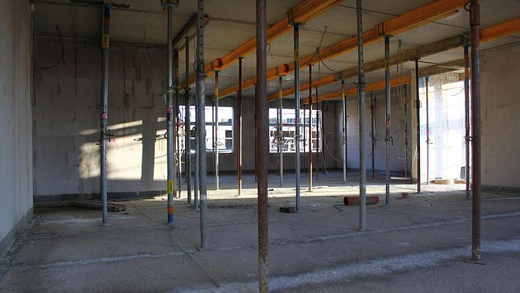 Blick auf die Baustelle des Mainleuser Seniorenheims. Foto: Jakob Weber