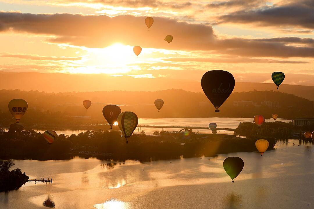 Ballonfestival in Australien